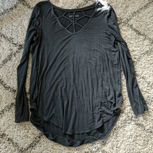 AEO | Soft & Sexy Long Sleeve Criss Cross Top